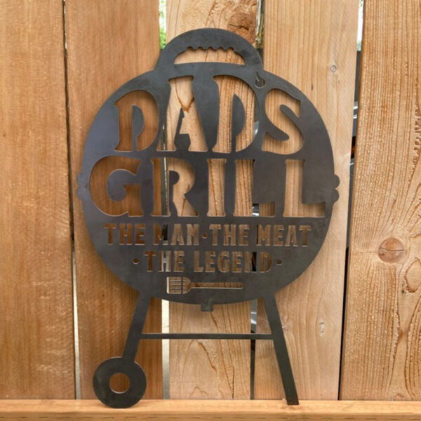 Dads Grill Metal Sign - LMC