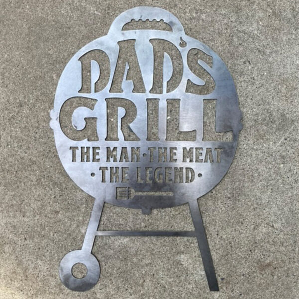 Dads BBQ Sign - Leavenworth Metal Co.