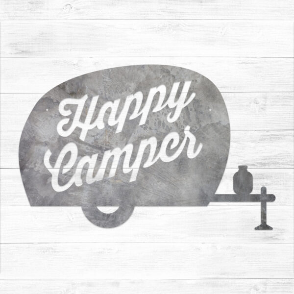 Happy Camper Metal Sign