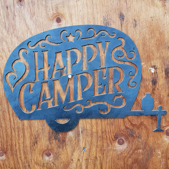 Happy Camper Sign Clip Art