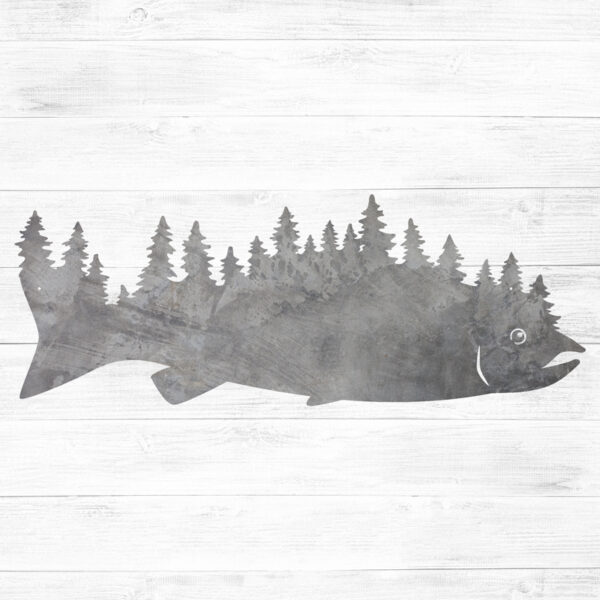 Salmon Wall Art - Leavenworth Metal Company