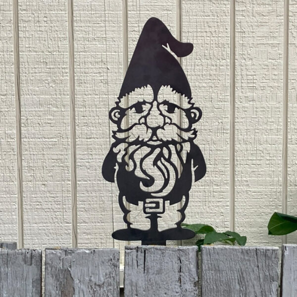 Metal Garden Gnome Stake