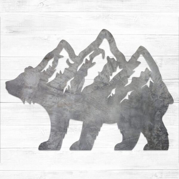 Alpine Bear Metal Sign