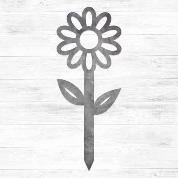 Metal Daisy Flower Stake