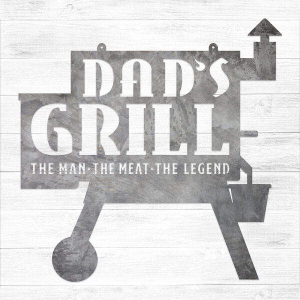 Dad's Traeger Grill Metal Sign from LMC