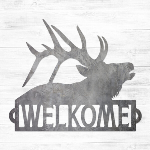Welcome Elk Metal Sign - Leavenworth Metal Co.