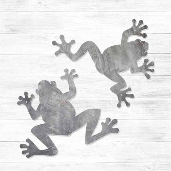 Metal Wall Frogs