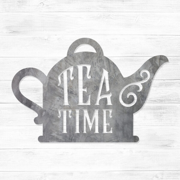 Tea Time Metal Wall Art